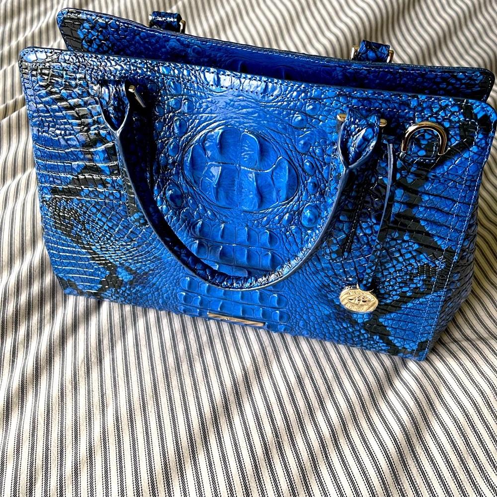 Brahmin bag, 2023 season. Used about 2x. Mint condition. Blue viper, Findley.